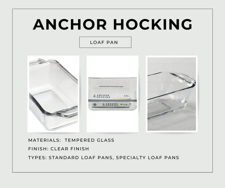 Anchor Hocking glass loaf pan