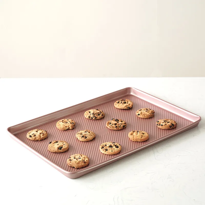 Square Baking Pan, 11x11 Inch Nonstick Square Cake Pan/Baking Sheet  Pan/Square Cookie Sheet, Carbon Steel & Champagne Gold