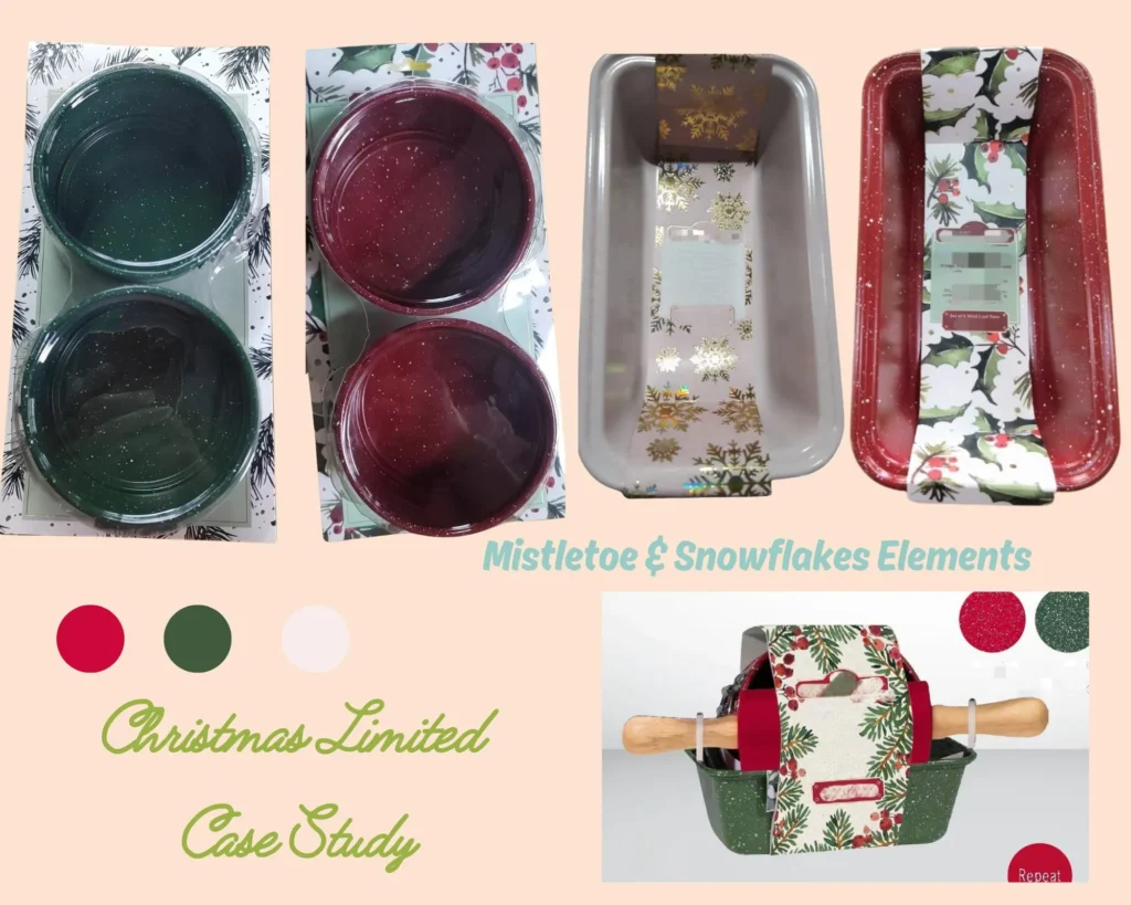 holiday bakeware marketing-mini bakeware sets for Christmas promotion