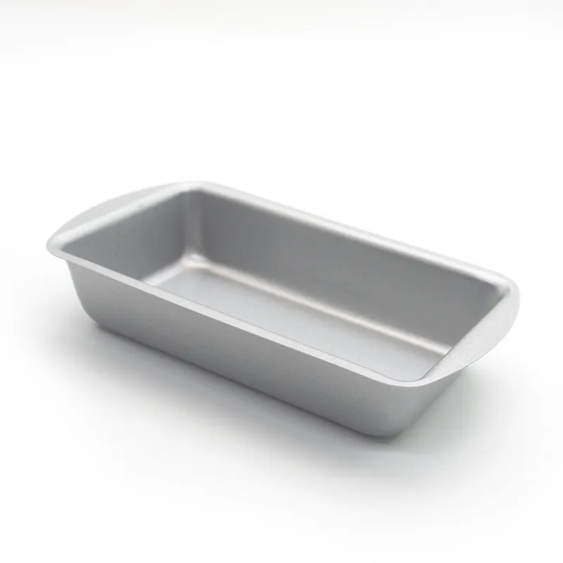 5 inch bread baking pan siliver color with wider grips