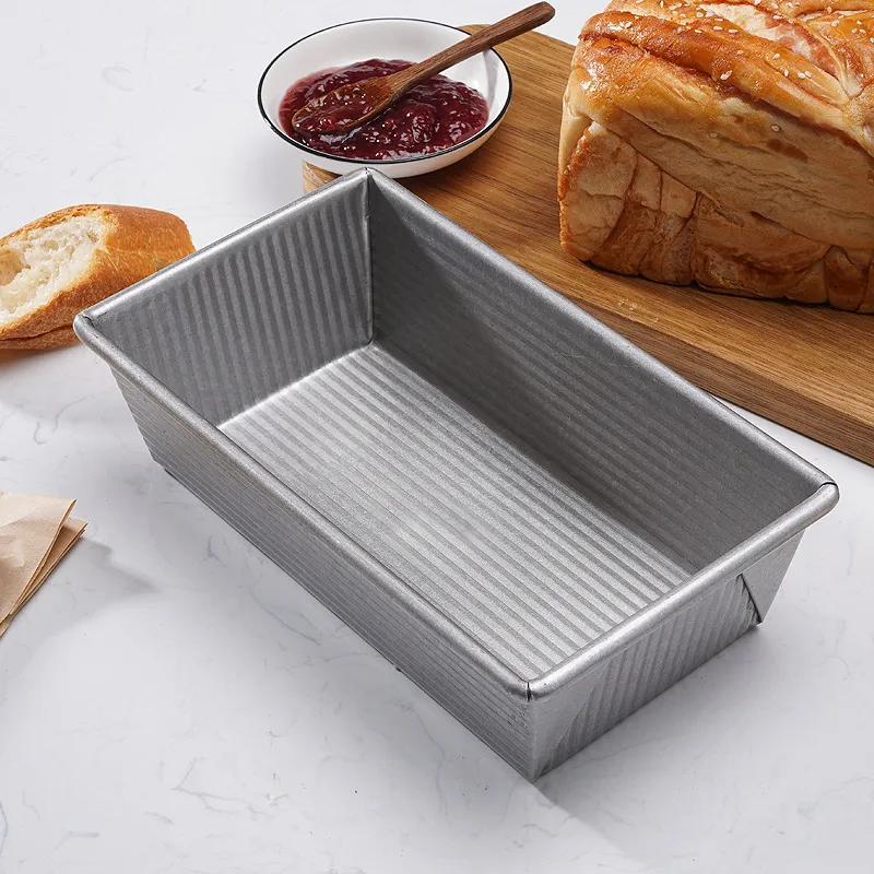 Superfície padrão antiaderente de aço aluminizada de 9 polegadas para pão Pan Fluted Surface