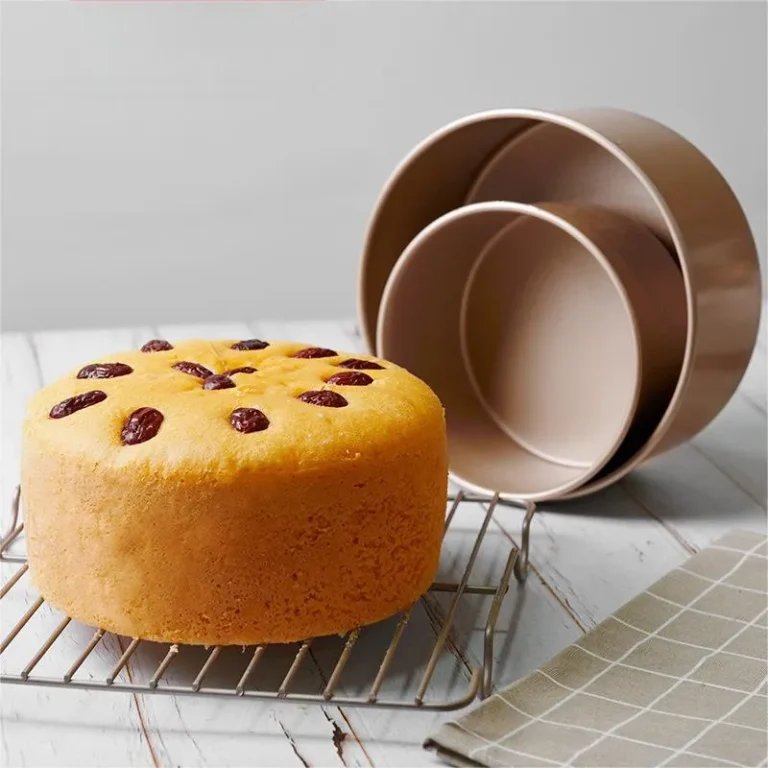 6" and 8" Deep Round carbon steel cake pan for chiffon mousse bread